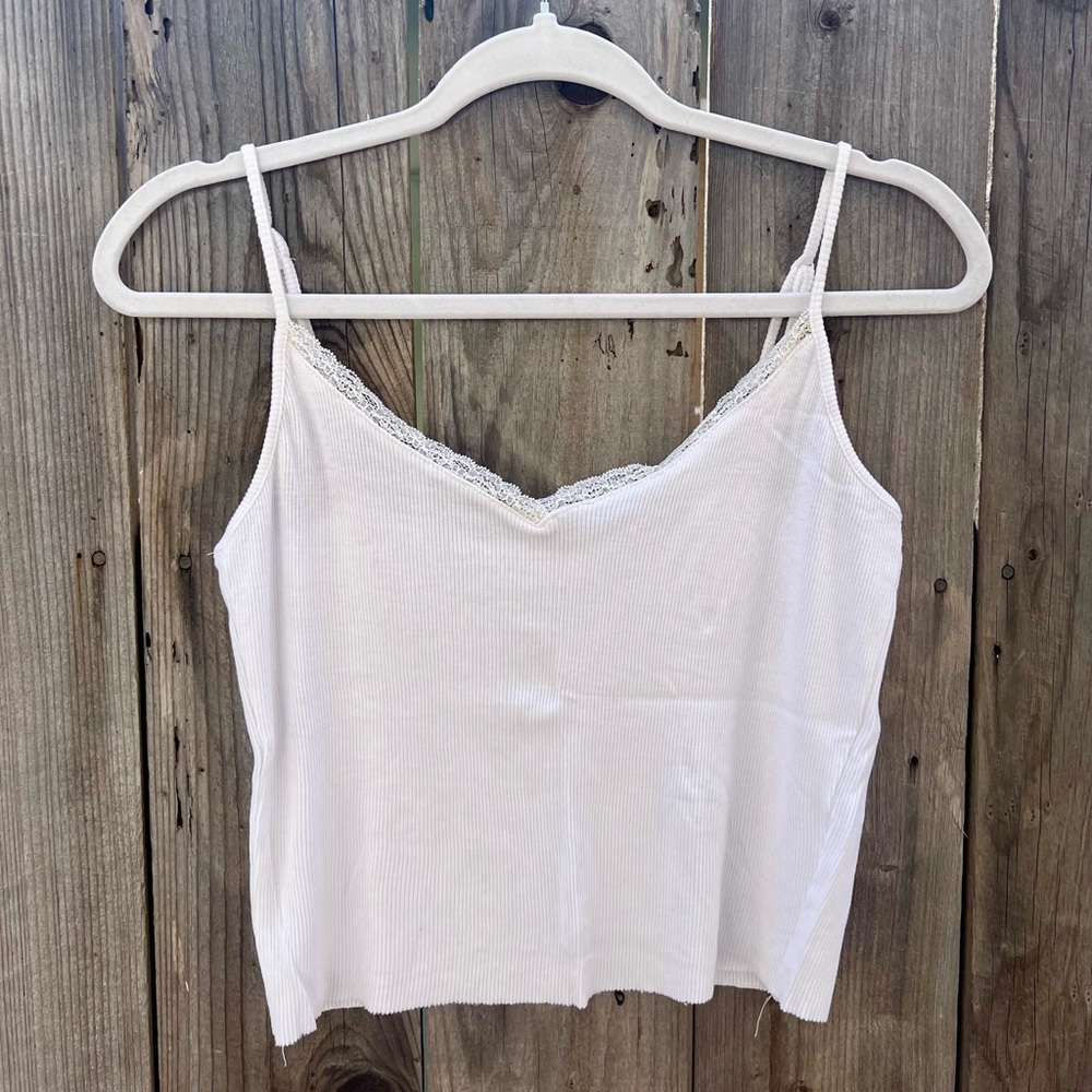 Lace Trim Tank Top
